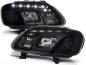 Preview: Scheinwerfer LED Tagfahrlicht Optik für VW Touran 1T / Caddy 3 (2K) Schwarz